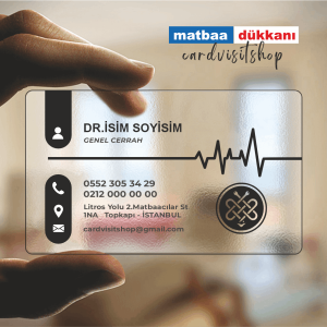 Şeffaf Doktor Kartvizit