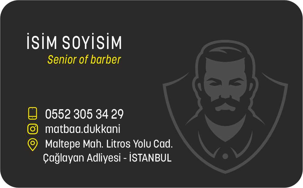 Kuaför Kartvizit 0006 - Görsel 3