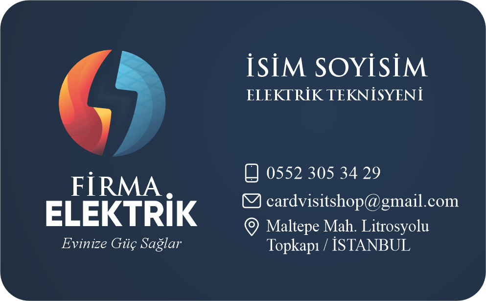 Elektrik Kartvizit 0002 - Görsel 2