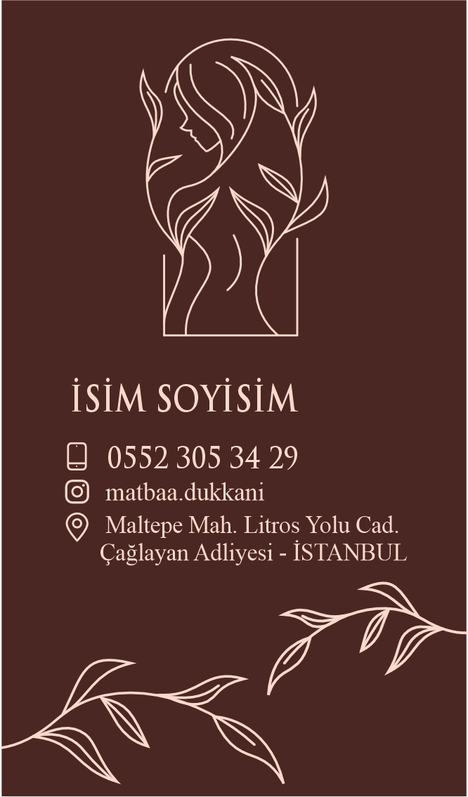 Kuaför Kartvizit 0003 - Görsel 2