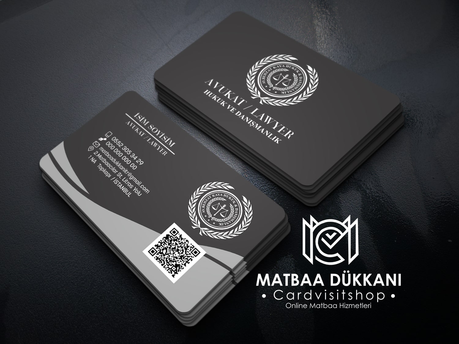 Kartvizit – Avukat Kartvizit 1029 | Matbaadukkani