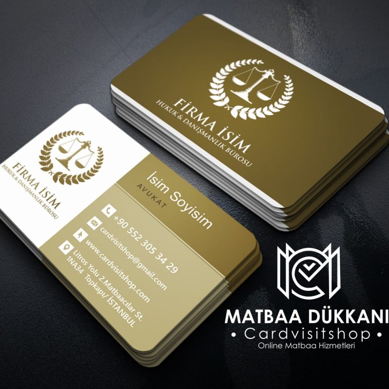 Kartvizit – Avukat Kartvizit 1031 | Matbaadukkani