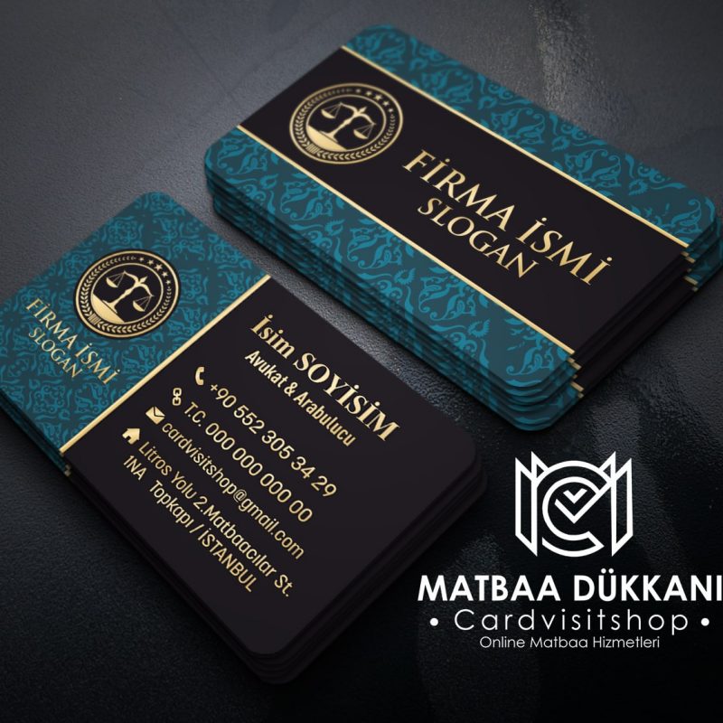 Kartvizit – Avukat Kartvizit 1032 | Matbaadukkani