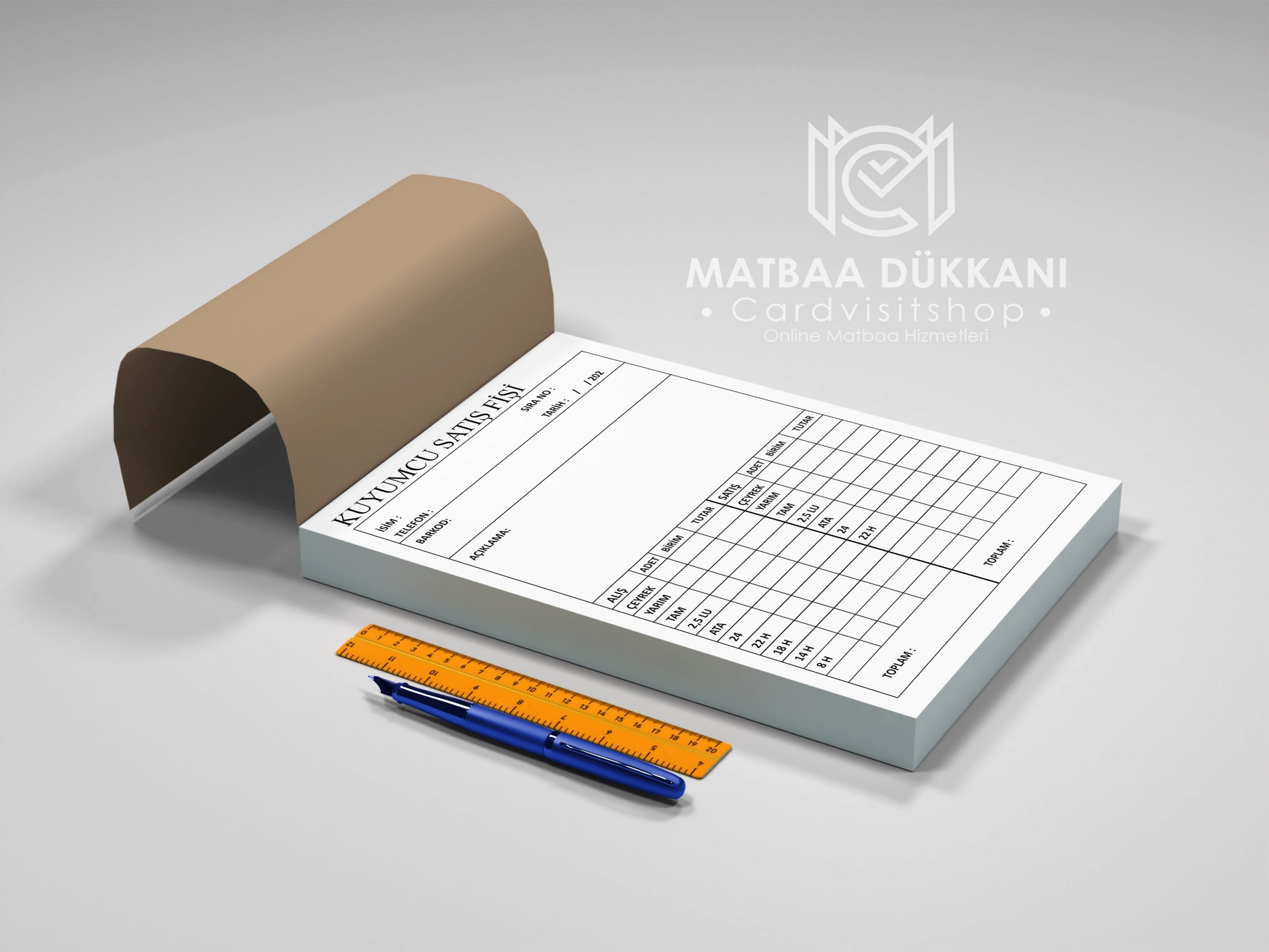 Kuyumcu Satış fişi 0001