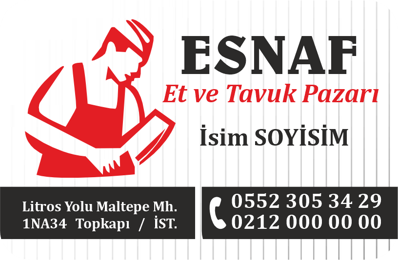 Kasap Kartvizit – Et ve Gıda Sektörüne Özel - Görsel 2