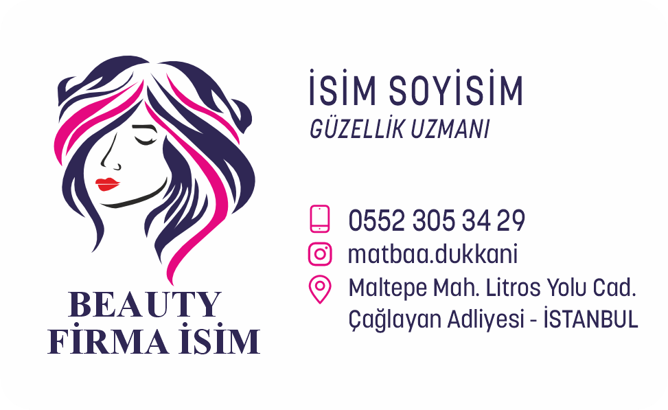 Kuaför Kartvizit 0008 - Görsel 2