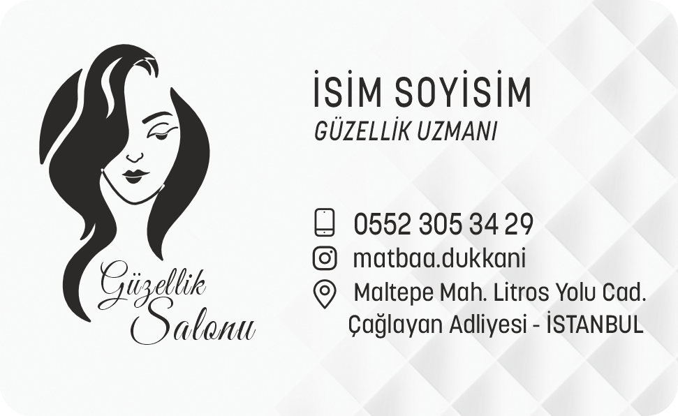 Kuaför Kartvizit 0007 - Görsel 3