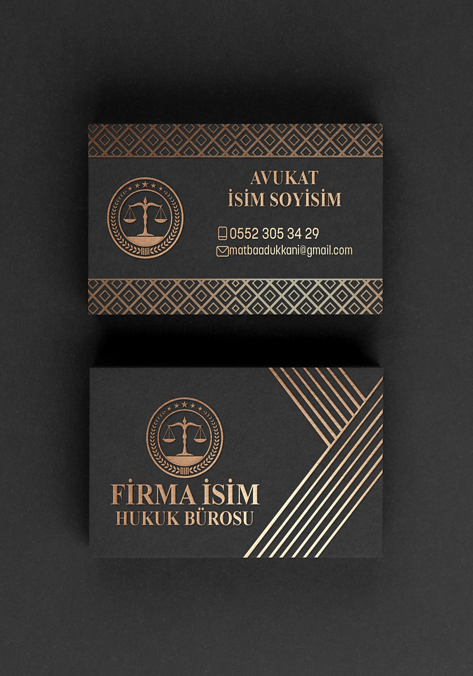 Avukat Varak Yaldız Kartvizit