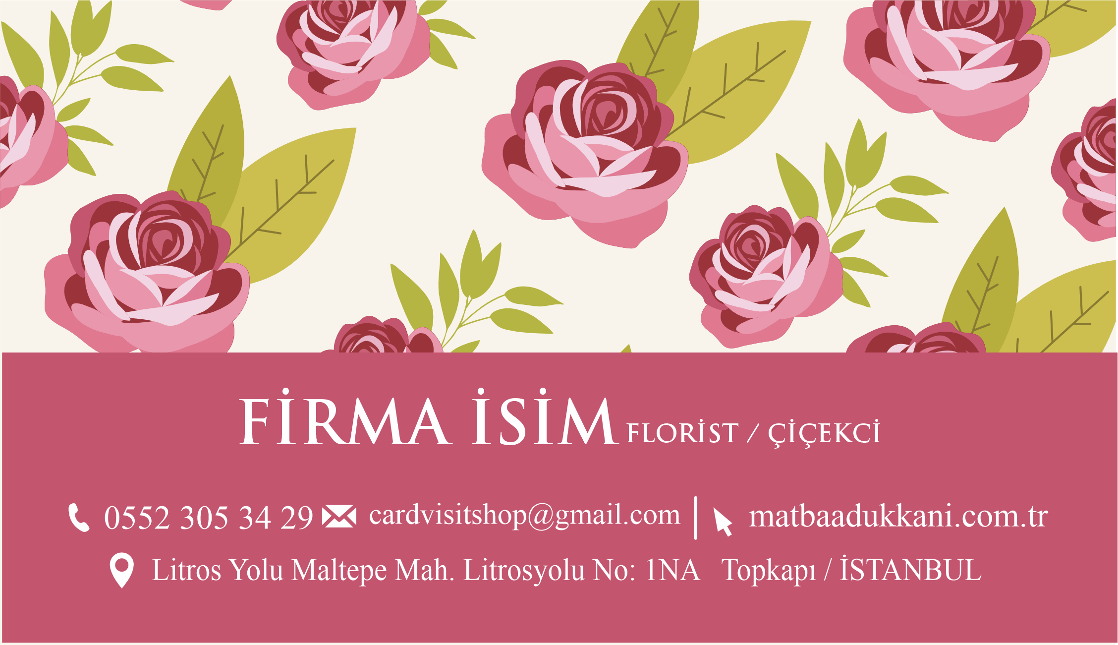 Çiçekçi Kartvizit 1005 - Görsel 2