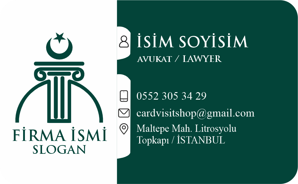 Avukat Kartvizit 1079 - Görsel 2