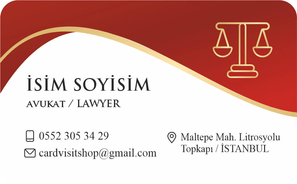 Avukat Kartvizit 1080 - Görsel 3